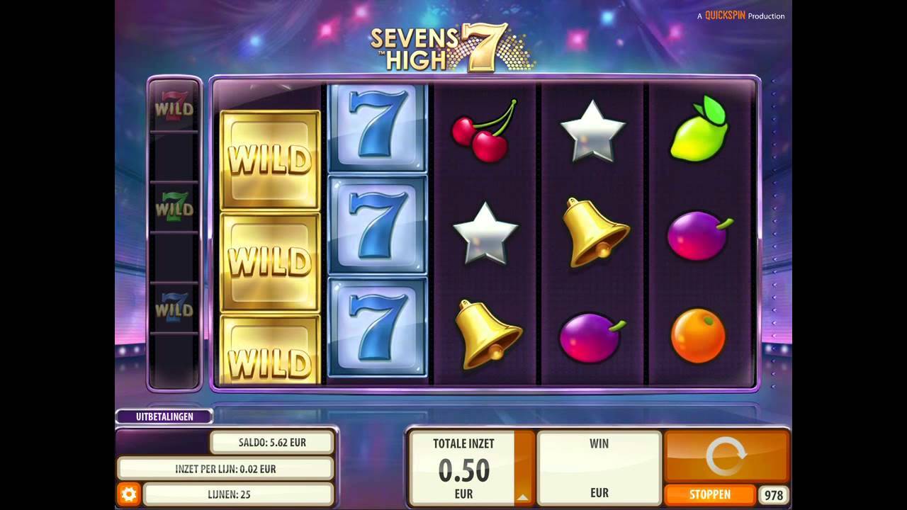 7 high. Слот Sevens High Quickspin. Sevens High слот. Хай Севен.